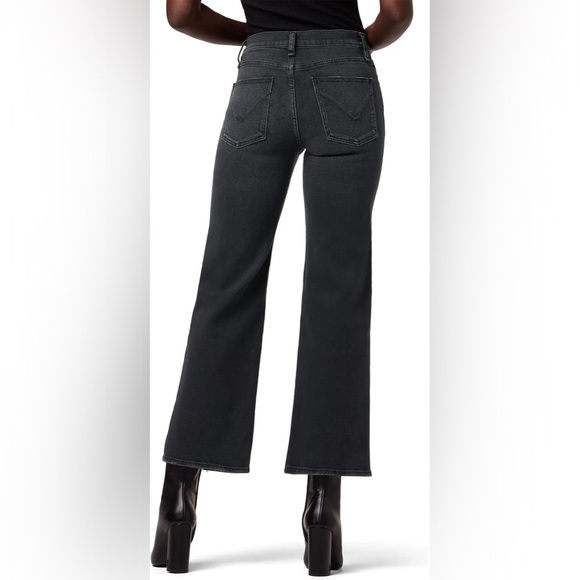 NWT $195 Hudson Rosie Wide Leg Ankle Jean - Ash Black - Picture 2 of 11